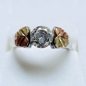 Vintage Coleman Co Black Hills 12k gold and sterling silver ring